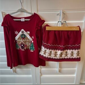 Gymboree Gingerbread Skirt Set